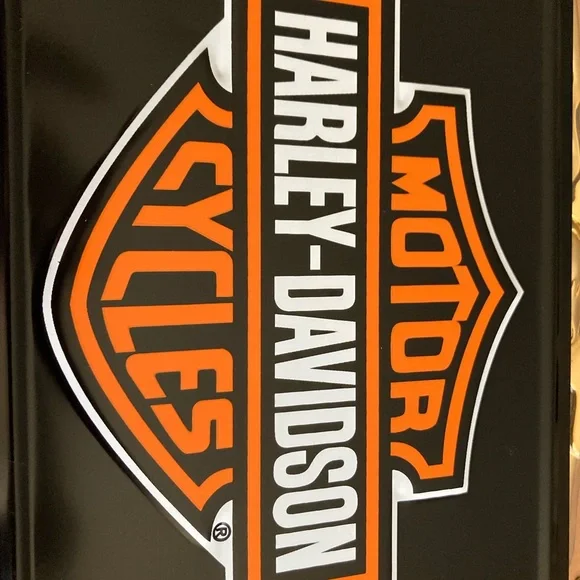 New Harley-Davidson Chrome License Plate Frame With New Harley License Plate - Picture 6 of 7